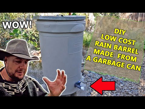 How To Make A Rain Barrel Out Of A Garbage Can