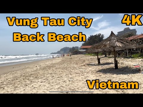 Walk on the Back Beach, you might not want to swim on it | Vung Tau, Vietnam | 4K 60fps
