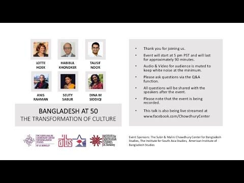 Bangladesh at 50: The Transformation of Culture