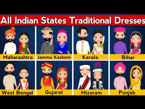 Traditional Dresses From All Indian States | Traditional Costumes of All Indian States